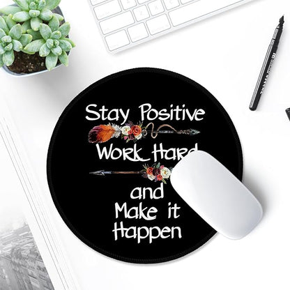 ITNRSIIET Round Mouse Pad with Stitched Edge Premium-Textured Waterproof - Image 6