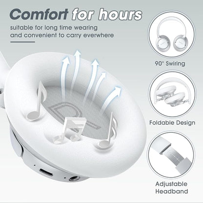 BERIBES Upgraded Hybrid Active Noise Cancelling Wireless Headphones - Image 3