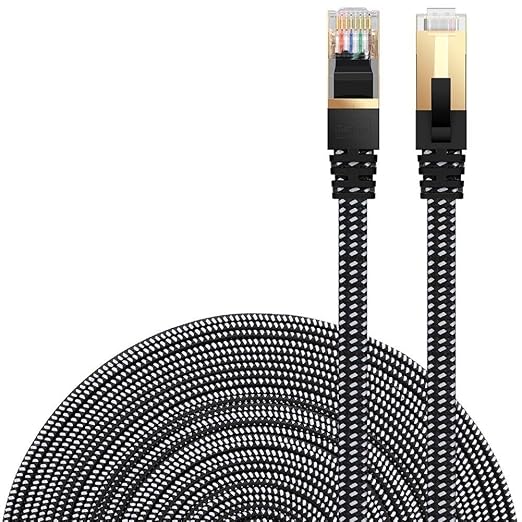 DanYee Cat 8 Ethernet Cable, Nylon Braided 66ft CAT8 High Speed Professional by DanYee