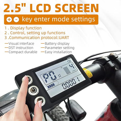 S866 Electric Bicycle LCD Display Meter, 24V 36V 48V Ebike LCD Display Control - Image 7