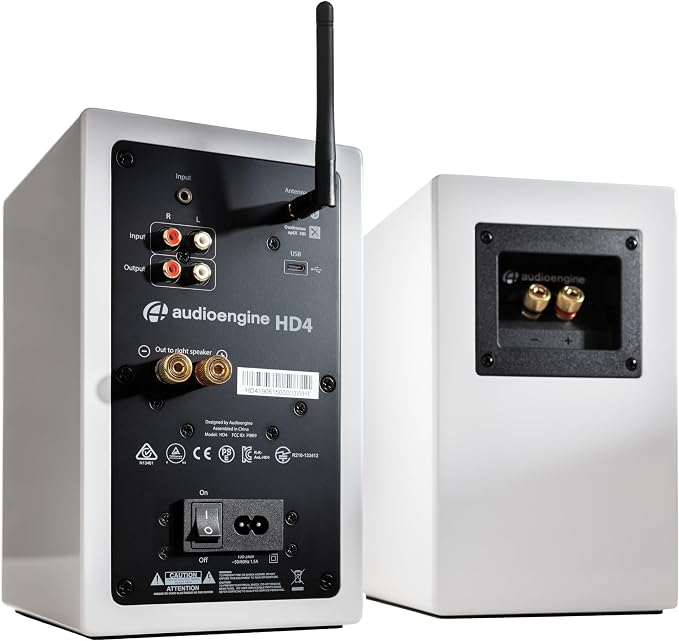 Audioengine HD4 Wireless Bluetooth Bookshelf Speakers - Image 2