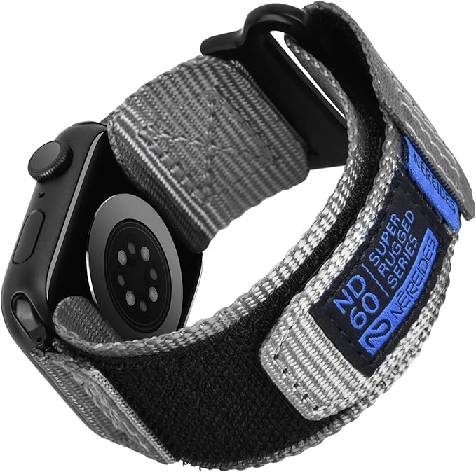 Nereides Compatible with Apple Watch Band Ultra 3/2/1, Nylon Sports Strap with by NEREIDES