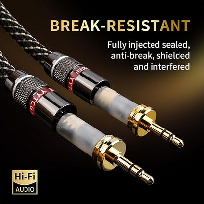 Audiophile HiFi Audio Cable–3.5mm to 3.5mm, 6N OFC Core, 24K Gold-Plated Plugs - Image 7