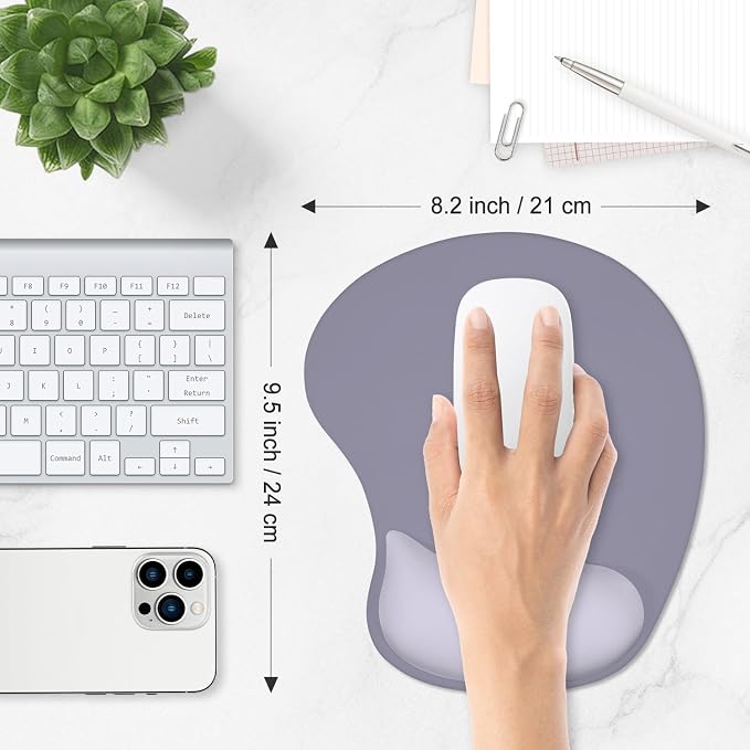 ITNRSIIET Ergonomic Mouse Pad, Cushioned Gel Wrist Rest, Non-Slip Base - Image 6