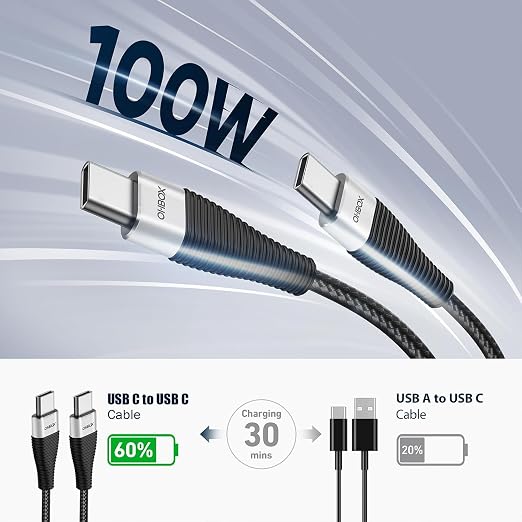 Extra Long USB C to USB C Cable 15FT 100W, USB C Charger Cable Fast Charging - Image 3
