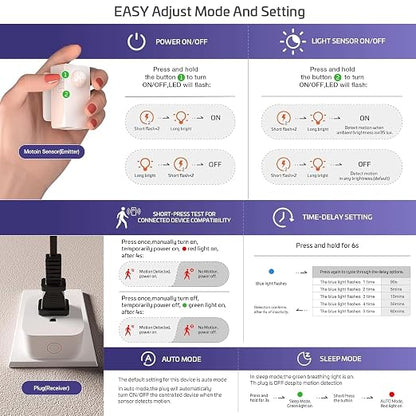 RAYZEEK Wireless Motion Sensor Control Outlet - Image 5