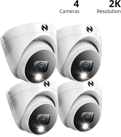 Night Owl Add On Wired 2K HD Indoor/Outdoor Deterrence Dome Cameras - Image 2