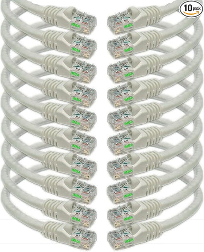 iMBAPrice 25 ' Cat5e Network Ethernet Patch Cable, 10 Pack by iMBAPrice