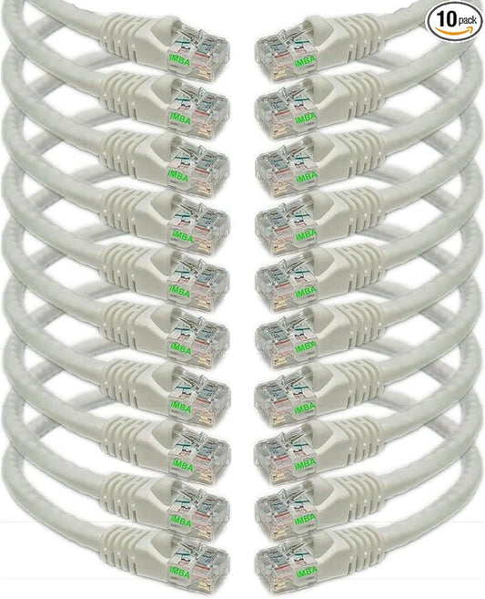 iMBAPrice 25 ' Cat5e Network Ethernet Patch Cable, 10 Pack by iMBAPrice