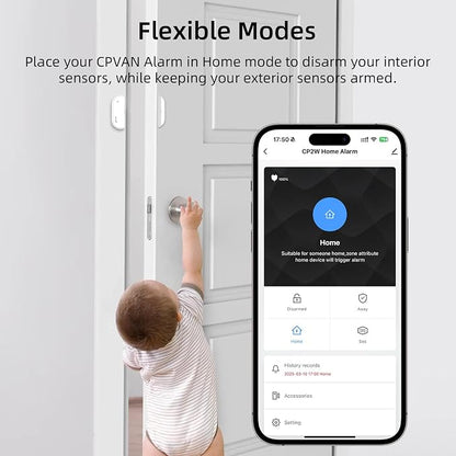 CPVAN Home Alarm System with PIR Motion Sensor, WiFi Wireless DIY Smart - Image 5