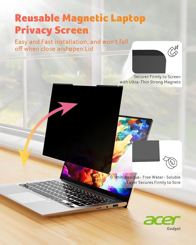 acer 2-Pack Laptop Privacy Screen - Image 2