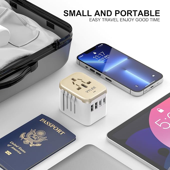 Universal International Power Travel Plug Adapter, 5 in 1 European Travel Plug - Image 7