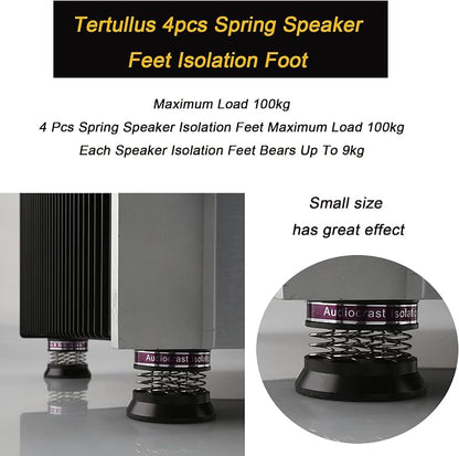 Tertullus 4pcs Spring Speaker Feet Isolation Foot 43mm×38.5mm Stand HiFi - Image 3
