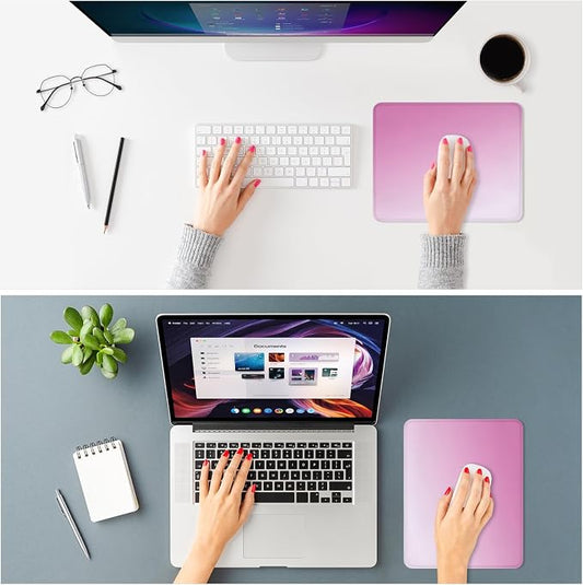 ITNRSIIET Mouse Pad Non-Slip Rubber Base Smooth Surface Stitched Edges - Image 2