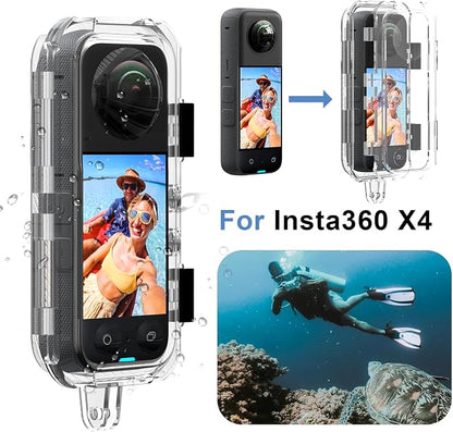 Hualele Waterproof Invisible Dive Case 50m/164ft Underwater Camera Housing - Image 2