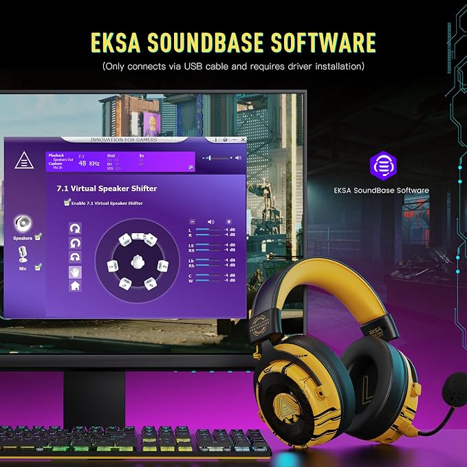 EKSA USB Gaming Headset for PC - Image 8