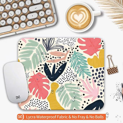 Square Mouse Pad Tropical Plants, Personalized Premium-Textured Custom Mouse - Image 3