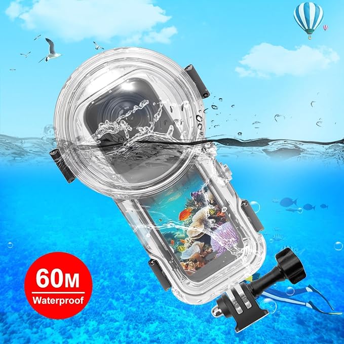 Invisible Dive Case for Insta360 X5, FotStdio Insta 360 X5 Waterproof Case - Image 2