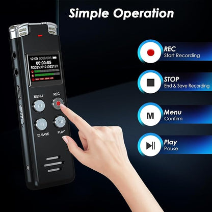 128GB Digital Voice Recorder Voice Activated Recorder - Image 4