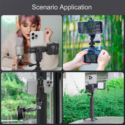 Suptig Phone Holder for Tripod, Action Camera Tripod Mount Adapter Compatible - Image 9