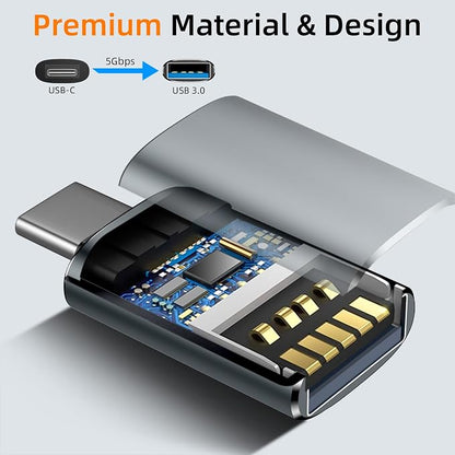   USB to USB C Adapter, USB C Male to USB 3.0 Female - Image 4
