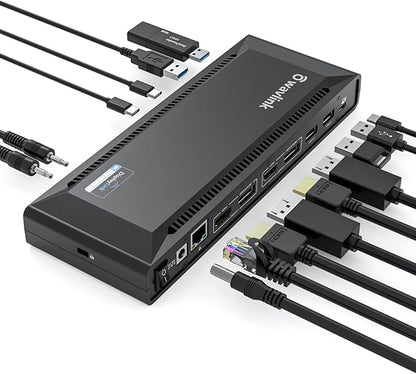 WAVLINK DisplayLink Laptop Docking Station Dual 4K@60Hz, 100W PD Charging by WAVLINK%C2%AE