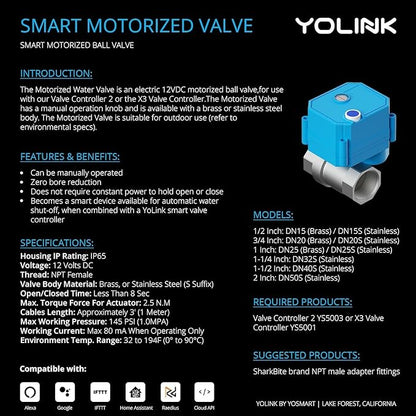 NSF Certified Pulse Meter + Shutoff Valve Kit, FlowSmart Controller YS5006 - Image 8