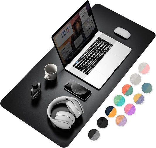 YSAGi Desk Mat, Desk Pad, Waterproof Desk Pad, 35.4" x 17" Laptop Leather Desk by YSAGi