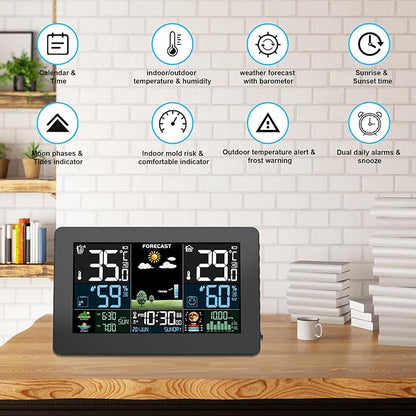 Weather Station Wireless Indoor Outdoor, Thermometer Wireless - Image 3