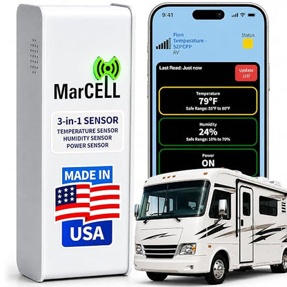 MarCELL Cellular Temperature, Humidity & Power Monitor by MarcellMonitoringSystems