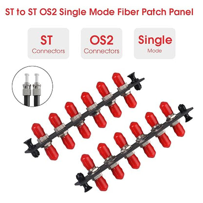 6 Simplex ST Fiber Patch Panel - Image 4