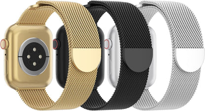 3 Pack Mesh Metal Band Compatible by Steezrd