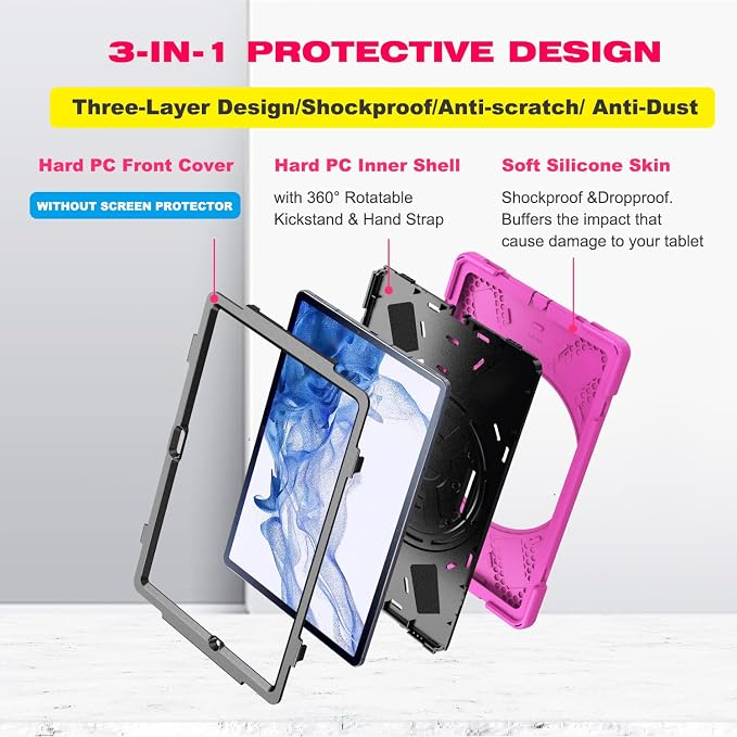 BRAECN for Samsung Galaxy Tab S10 Plus/S9 FE Plus/S9+/S7 FE /S7+/S8+ 12.4 inch - Image 5