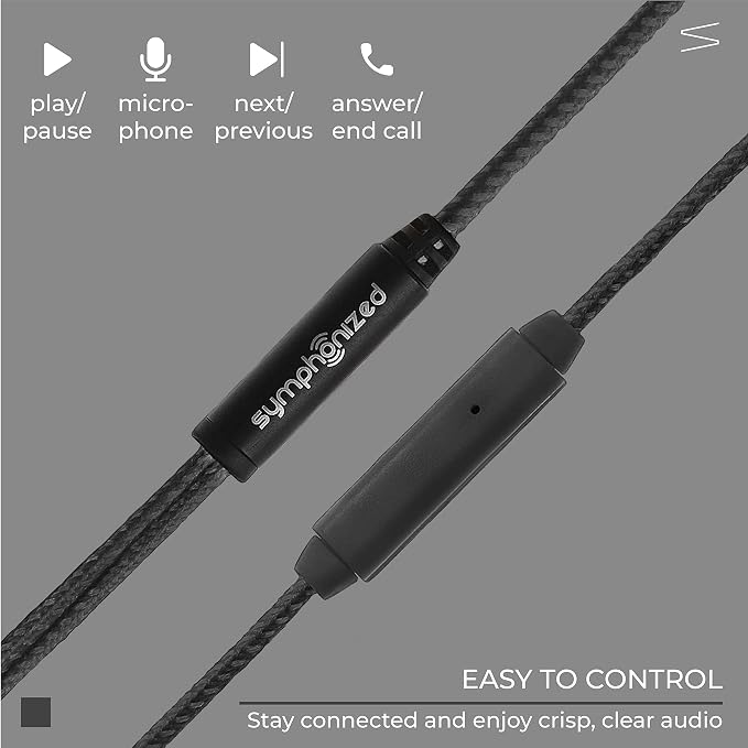 Symphonized Wired Earbuds with Microphone – 90% Noise Cancelling Ear Buds with - Image 5