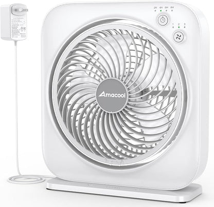 AMACOOL Table Fan, 12 inch Box Fan by AMACOOL