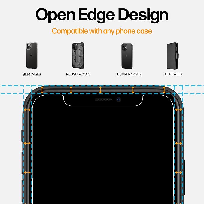 Power Theory Designed for iPhone X, iPhone Xs Privacy Screen Protector Tempered - Image 4