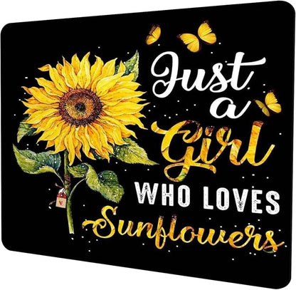 Sunflower Mouse Pad Personalized Design Computer Laptop Mousepad Square by Shalysong