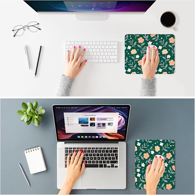 ITNRSIIET Mouse Pad Non-Slip Rubber Base Smooth Surface Stitched Edges - Image 2