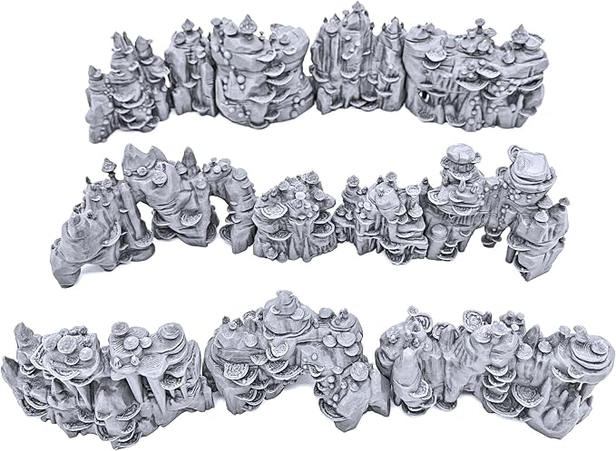 Shroom Grotto Walls by Printable Scenery, 3D Printed Tabletop RPG Scenery and - Image 4