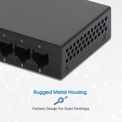 Intellinet 5-Port Gigabit Ethernet Network Switch, Ethernet Splitter - Image 8