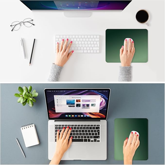 ITNRSIIET Mouse Pad Non-Slip Rubber Base Smooth Surface Stitched Edges - Image 2