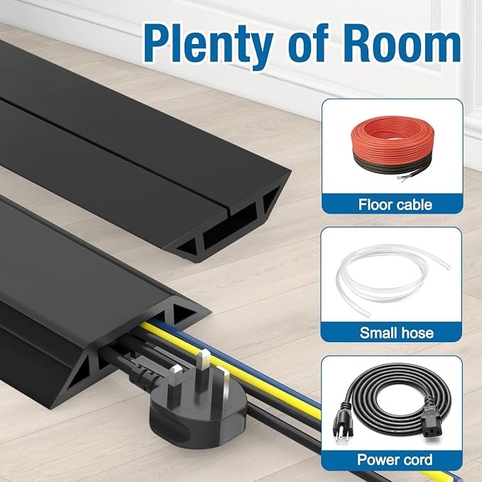 Eapele 10 ft Floor Cord Cover Heavy Duty Cable Protector, Prevent Trip Hazard - Image 6