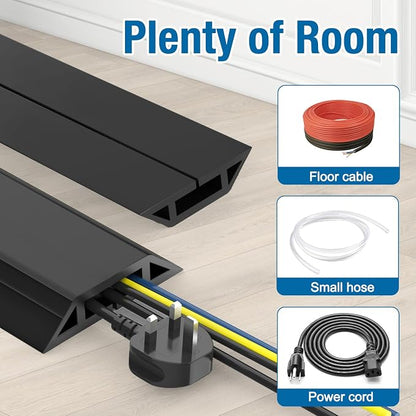 Eapele 10 ft Floor Cord Cover Heavy Duty Cable Protector, Prevent Trip Hazard - Image 6