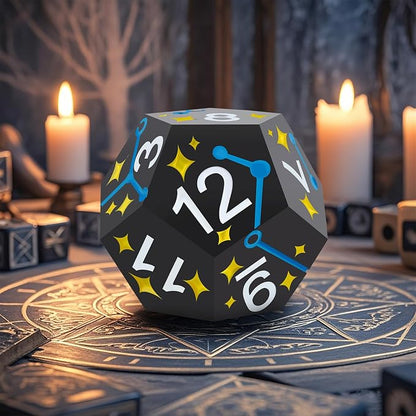 PJOY Metal Dice Set D&D Star DND Dice Set Polyhedral Dice - Image 8