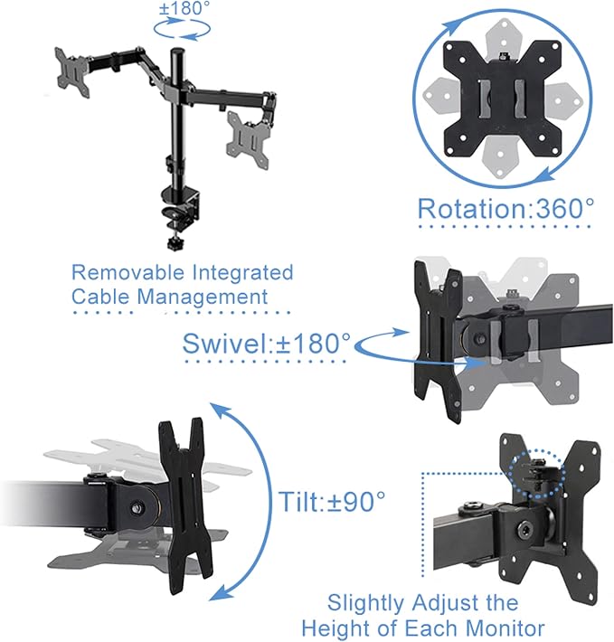Rocelco 46" Height Adjustable Standing Desk Converter - Image 7
