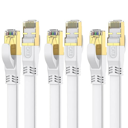 Cat 8 Ethernet Cable 6 FT 3Pack, Outdoor&Indoor High Speed Heavy Duty Network by Unknown