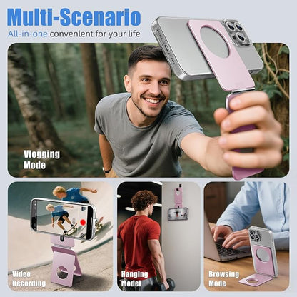 Magnetic Tripod for iPhone, Aluminium Phone Tripod Stand Compatible - Image 4