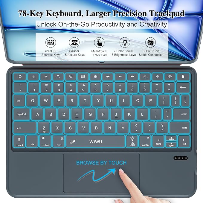 iPad Air 11 inch Case with Keyboard, Pro 11, iPad A16 11th/10th, Flex Magnetic - Image 5