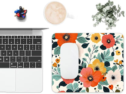 Mouse Pad, Cute Floral Pattern Flower Mouse Pads - Image 6