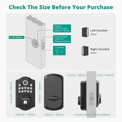AkaGear DS10 Pro Keyless Entry Door Lock - Image 8